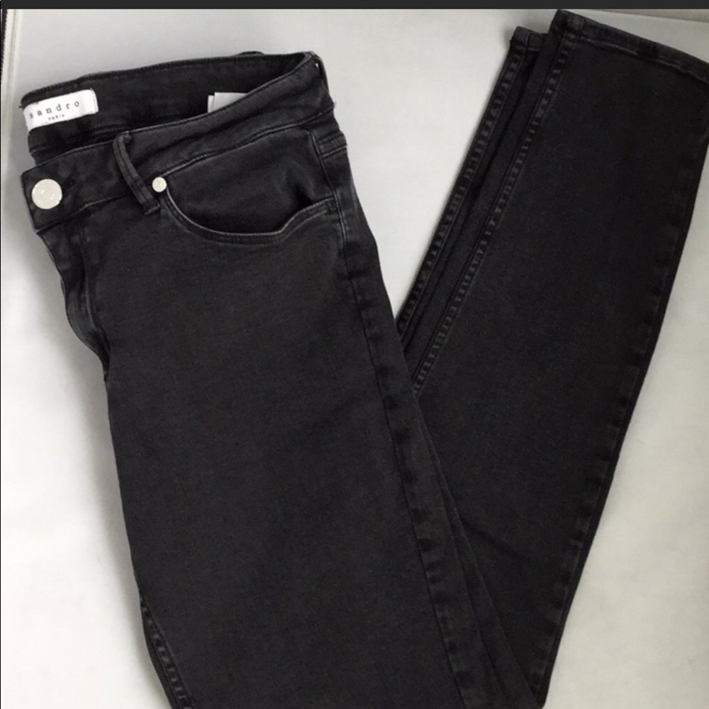 Sandro black skinny jeans